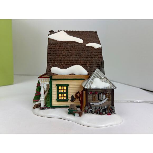 Department 56 New England Village Sawyer Family Tree Farm set 2004 - Picture 7 of 15